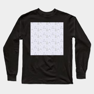 Snowman winter pattern Long Sleeve T-Shirt